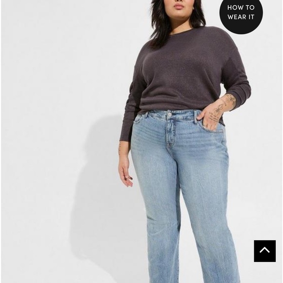 NWT TORRID SPARKLE KNIT DROP SHOULDER SHIRRED SLEEVE TOP 🔥🔥🔥🔥 - Picture 4 of 10